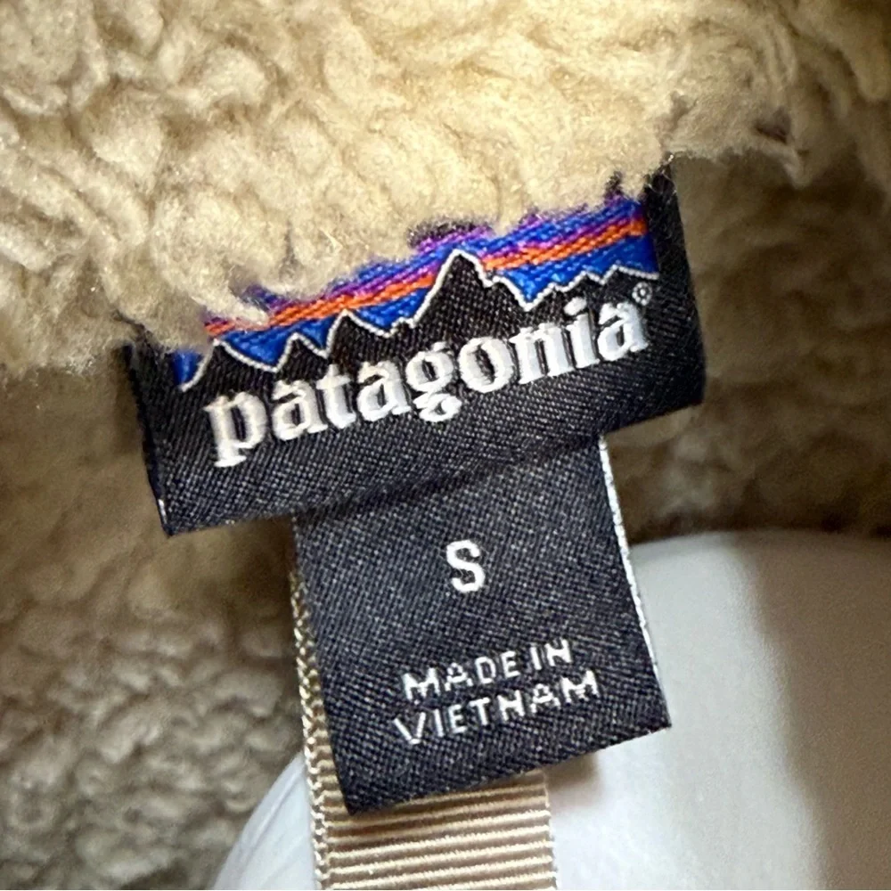 Patagonia Los Gatos 1/4 zip teddy bear fleece top jacket Gorpcore  size small - Picture 3 of 3